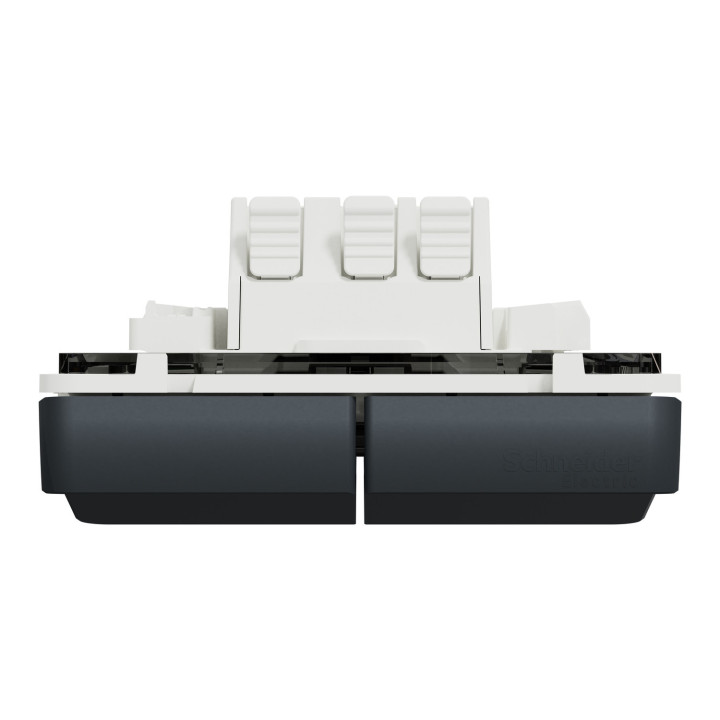 Mureva Styl - Double bouton poussoir - composable - IP55 - IK07 - gris