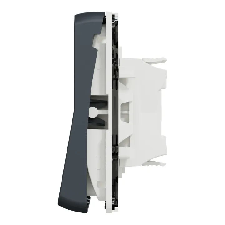 Mureva Styl - Double bouton poussoir - composable - IP55 - IK07 - gris