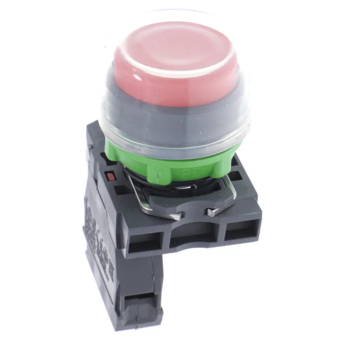 Harmony XB5 - bouton poussoir à impulsion - Ø22 - capuchonné - rouge - 1O - vis