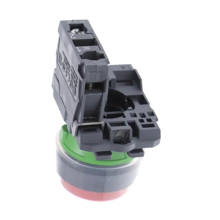 Harmony XB5 - bouton poussoir à impulsion - Ø22 - capuchonné - rouge - 1O - vis