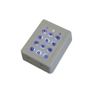 Clavier  2 relais,  60 codes ,touches plastiques , boîtier abs beige