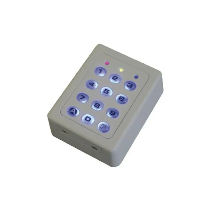 Clavier  2 relais,  60 codes ,touches plastiques , boîtier abs beige