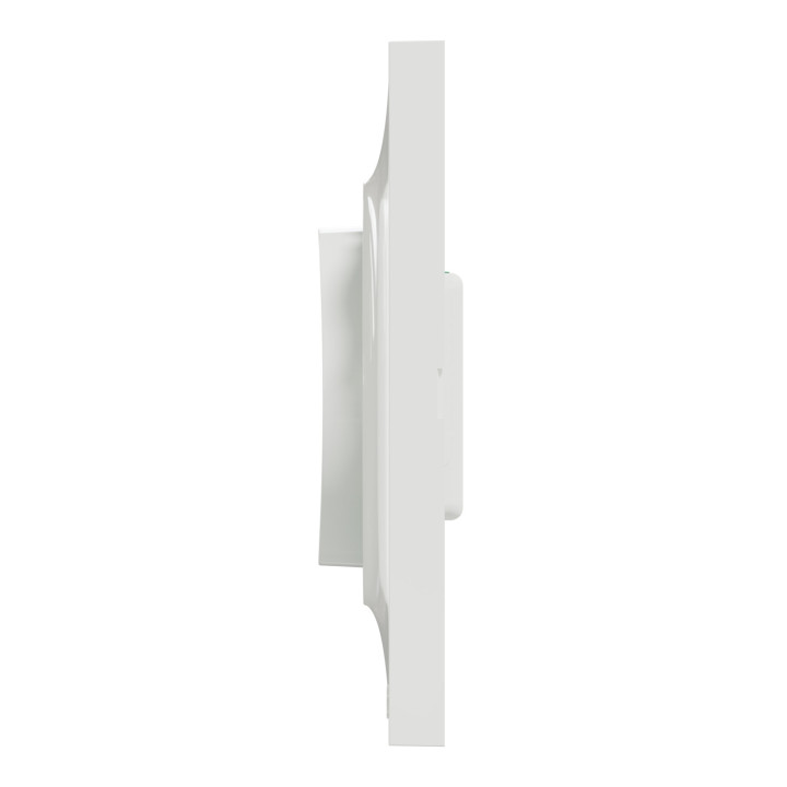 Odace sans fil sans pile - Kit actionneur micro + inter + plaque Styl - blanc