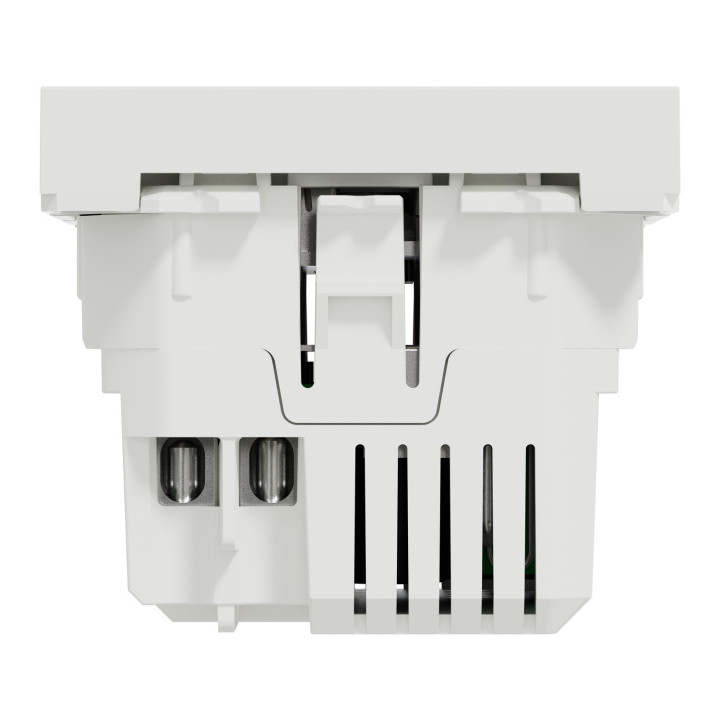 Unica - chargeur USB double - 5Vcc - 2,4A type A+C - 2 modul - blanc - méca seul