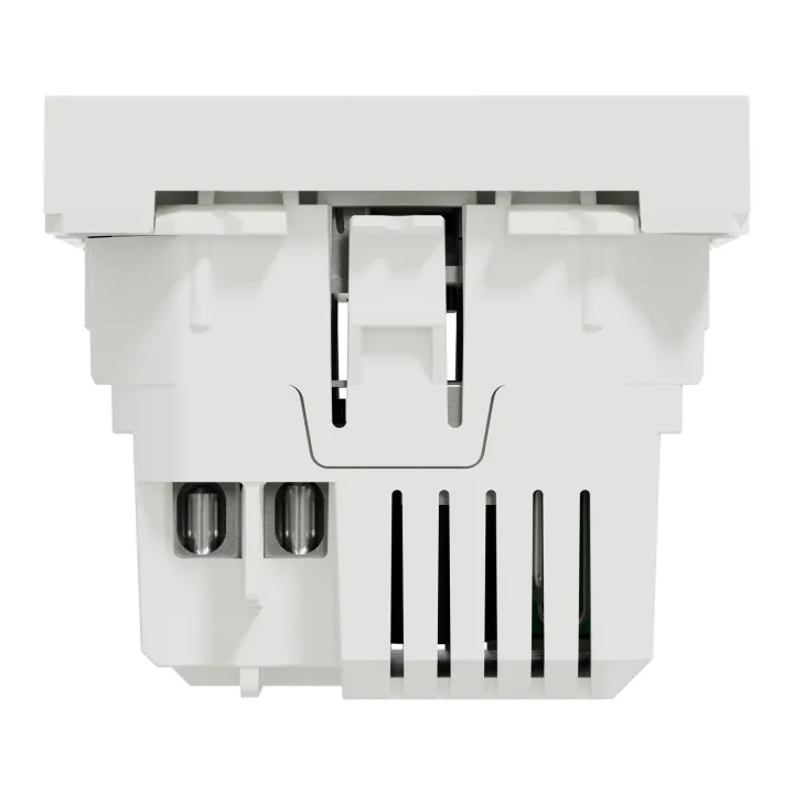 Unica - chargeur USB double - 5Vcc - 2,4A type A+C - 2 modul - blanc - méca seul