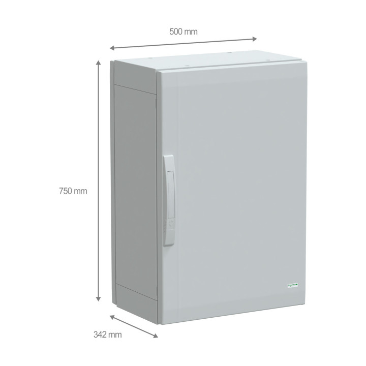 PanelSeT - Armoire polyester 750x500x320 - IP65 Ral 7035
