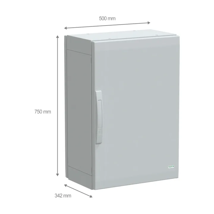 PanelSeT - Armoire polyester 750x500x320 - IP65 Ral 7035