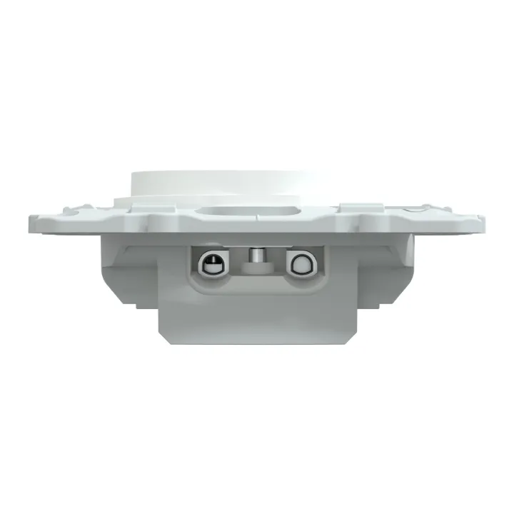 Ovalis - prise TV simple - Blanc