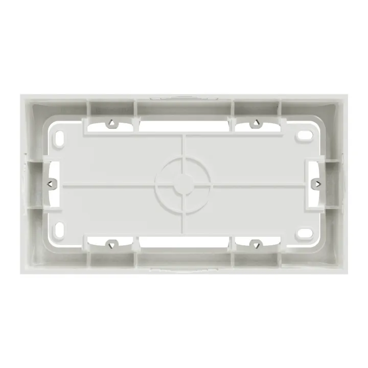 Odace 2011 Styl - boîte pour montage en saillie 2 postes entraxe 71mm blanc