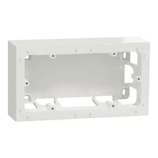 Odace 2011 Styl - boîte pour montage en saillie 2 postes entraxe 71mm blanc