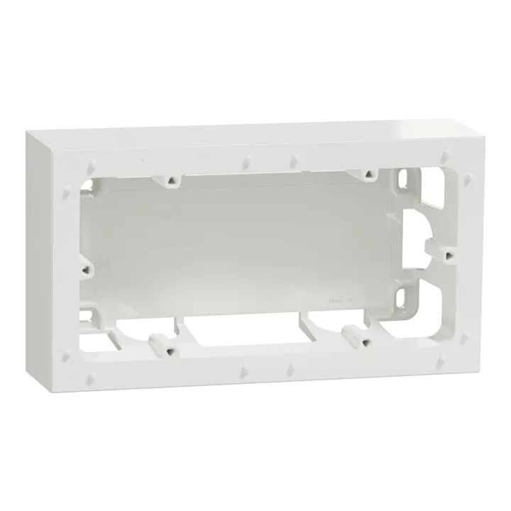 Odace 2011 Styl - boîte pour montage en saillie 2 postes entraxe 71mm blanc