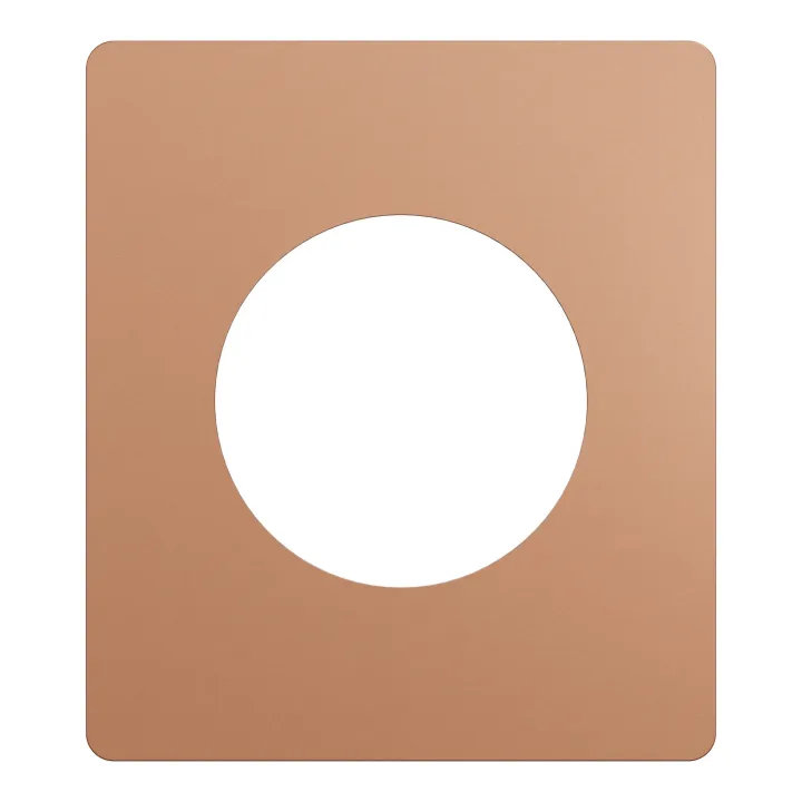 Odace Architecte - plaque de finition 1 poste - effet Cuivre