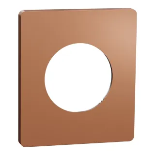 Odace Architecte - plaque de finition 1 poste - effet Cuivre
