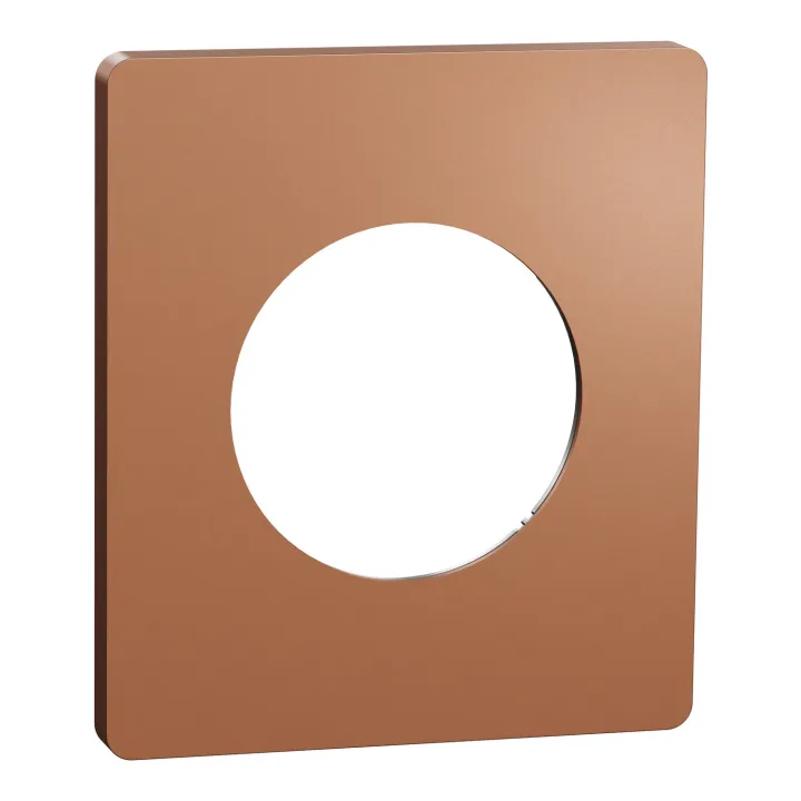 Odace Architecte - plaque de finition 1 poste - effet Cuivre