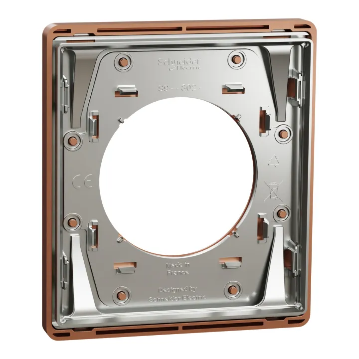 Odace Architecte - plaque de finition 1 poste - effet Cuivre