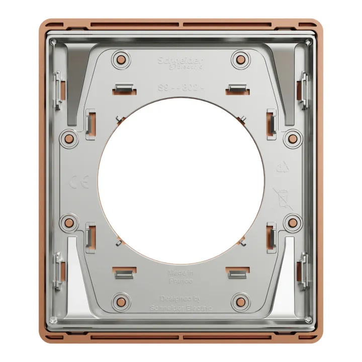 Odace Architecte - plaque de finition 1 poste - effet Cuivre
