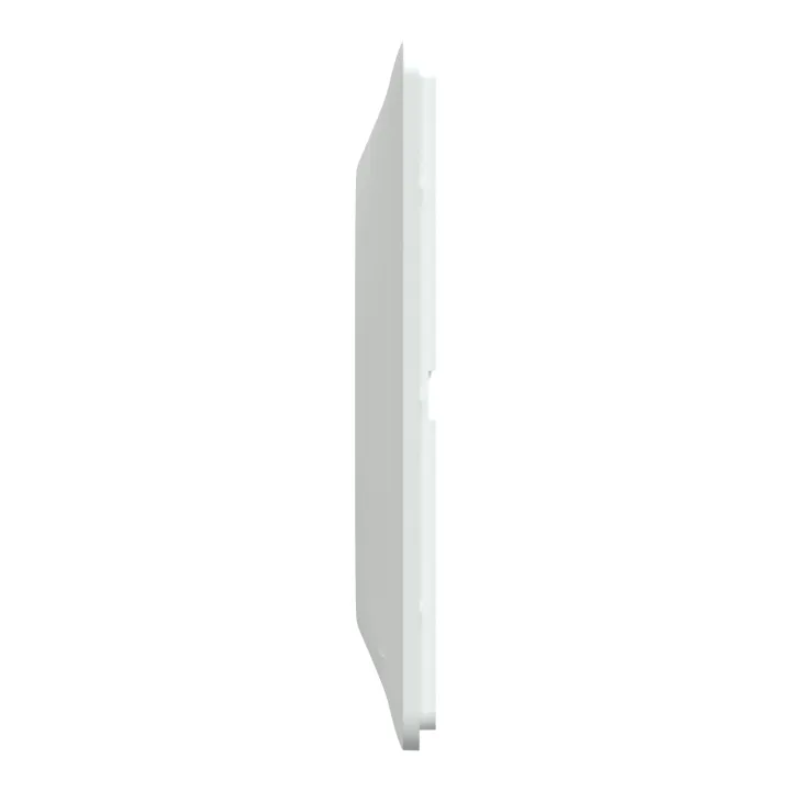 Ovalis - Plaque de finition - 2 postes Horizontal - entraxe 71 mm - Blanc