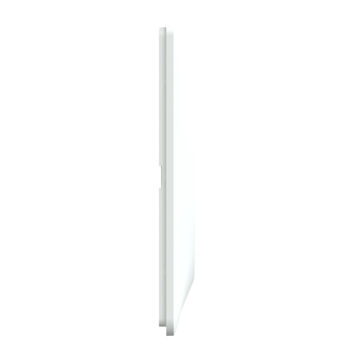 Ovalis - Plaque de finition - 2 postes Horizontal - entraxe 71 mm - Blanc