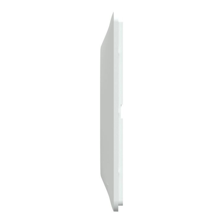Ovalis - Plaque de finition - 3 postes Horizontal - entraxe 71 mm - Blanc