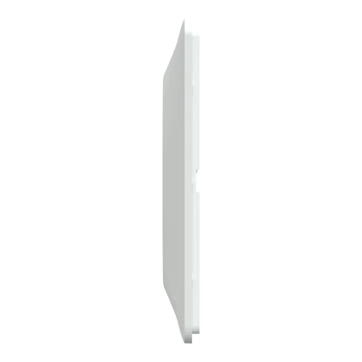 Ovalis - Plaque de finition - 3 postes Horizontal - entraxe 71 mm - Blanc