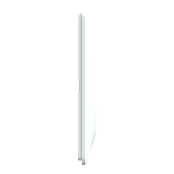 Ovalis - Plaque de finition - 3 postes Horizontal - entraxe 71 mm - Blanc