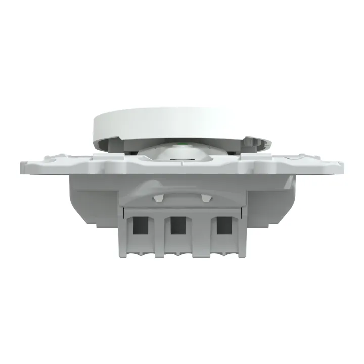 Ovalis - poussoir à fermeture lumineux - 10AX - LED bleu 250V - Blanc