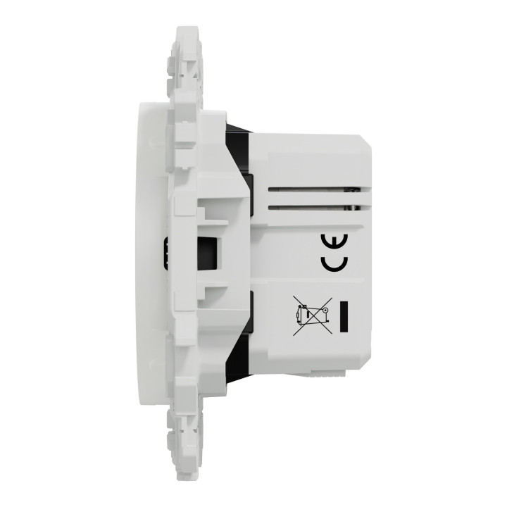 Odace - chargeur double USB type C+C - 21W Power Delivery - blanc craie