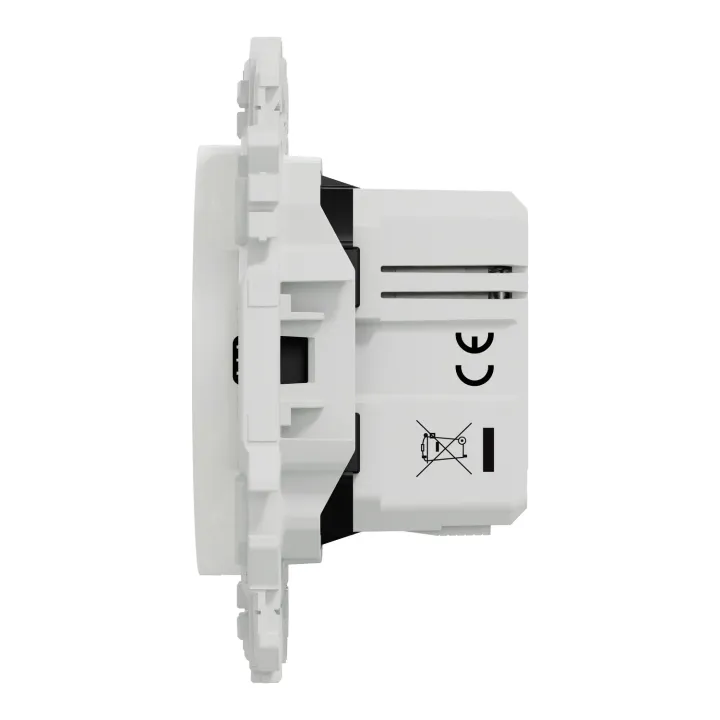 Odace - chargeur double USB type C+C - 21W Power Delivery - blanc craie