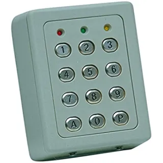 Clavier  2 relais, 60 codes, touches métalliques , boîtier abs beige