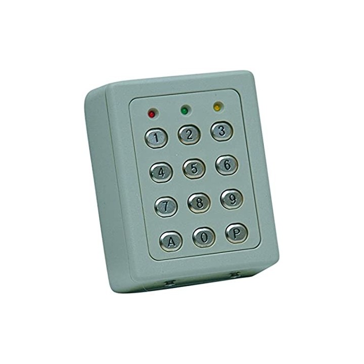 Clavier 2 Relais, 60 Codes, Touches Métalliques , Boitier Abs Be