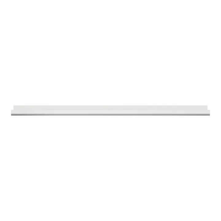 Odace Métal - plaque de finition 3 postes - effet Titane support blanc