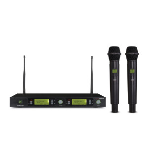 Système De Microphone Sans Fil Uhf 2 Canaux