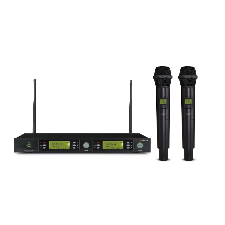 Système De Microphone Sans Fil Uhf 2 Canaux