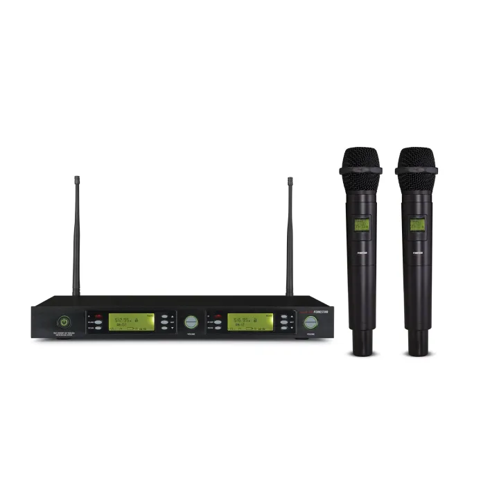 Système De Microphone Sans Fil Uhf 2 Canaux