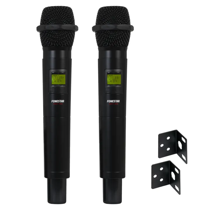 Système De Microphone Sans Fil Uhf 2 Canaux