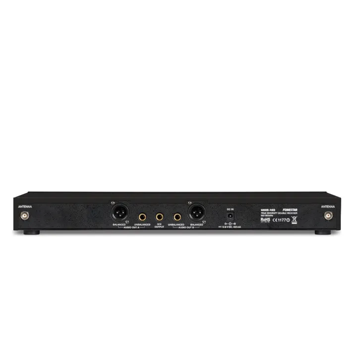 Système De Microphone Sans Fil Uhf 2 Canaux