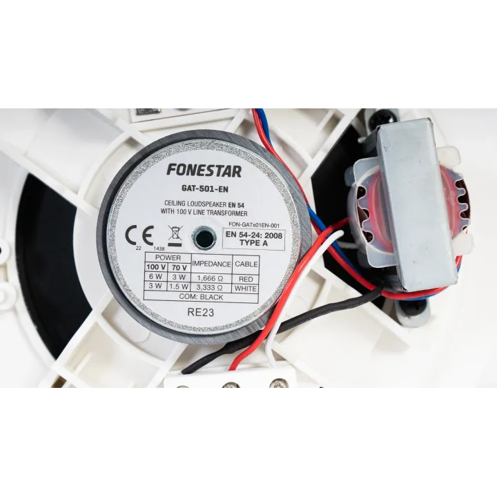 Haut-Parleur De Plafond Avec Transformateur De Ligne 100V Certifié En