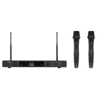 Microphone Sans Fil Double À Main Uhf