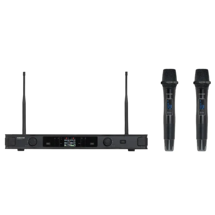 Microphone Sans Fil Double À Main Uhf