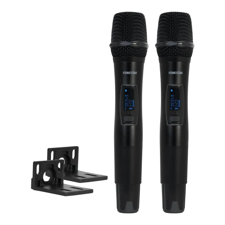 Microphone Sans Fil Double À Main Uhf