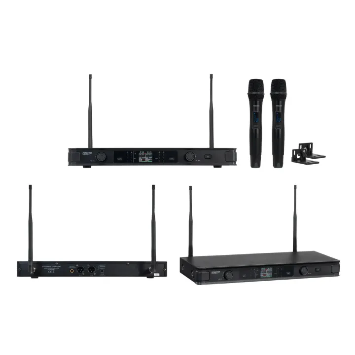 Microphone Sans Fil Double À Main Uhf