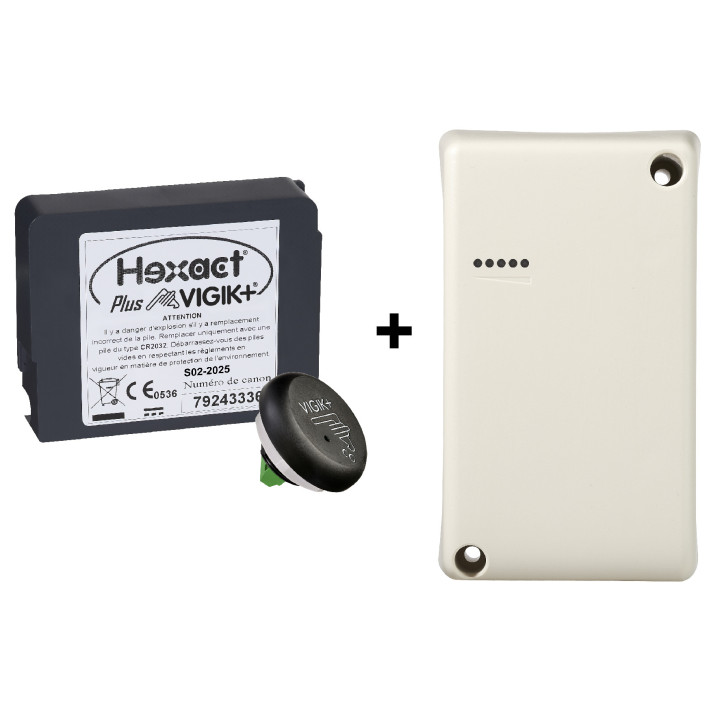 Pack Vigk+ Gestion Temps Réel Avec Centrale Heplusv3 Et Transmetteur Heboxintv3