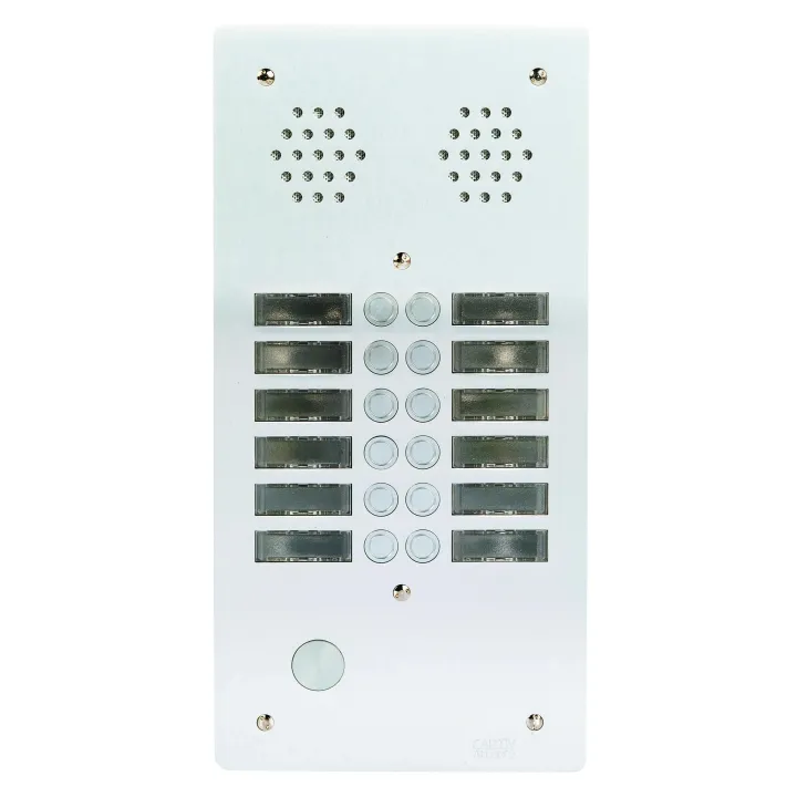 Plaque Av Alu 6Mm 2R 12Bp Champa pour systèmes URMET