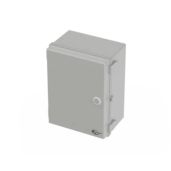 Coffret Vide Abs Ip66 Grand Modèle Avec Rail Din + Grille Perf