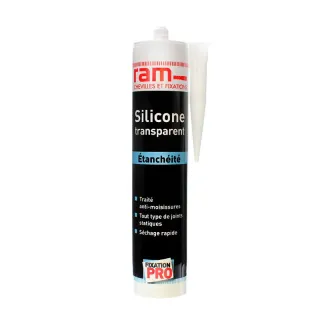 Mastic Silicone Sanit. Trans 300Ml