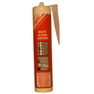 Mastic Silicone Sanit. Blanc 300Ml