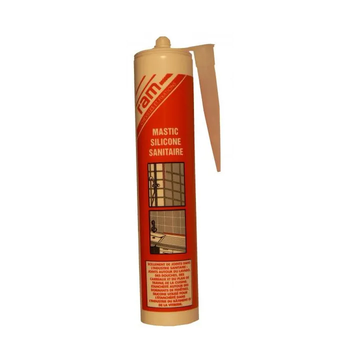 Mastic Silicone Sanit. Blanc 300Ml