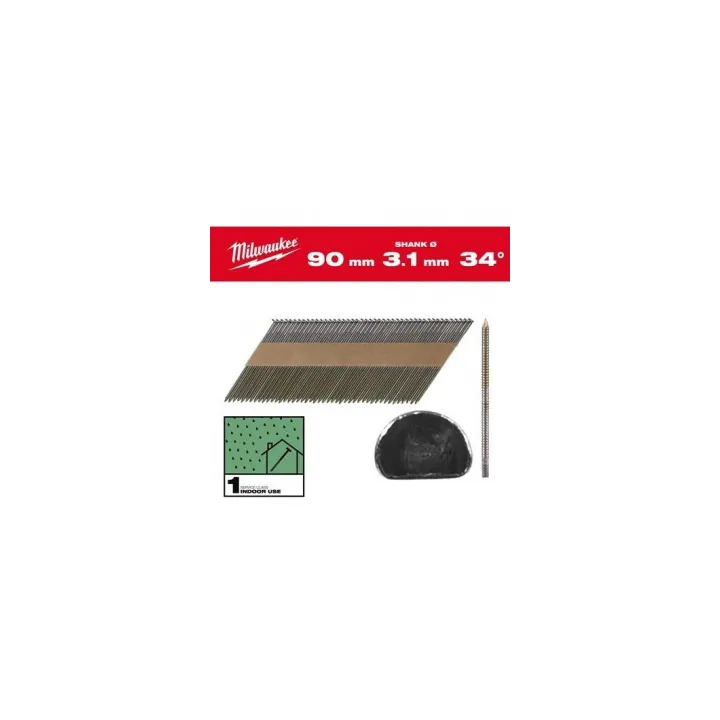 Boîte De 2200 Clous 34° 90 Mm Rs