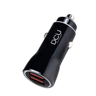 Chargeur Voiture Usb X 2 Noir Aluminium