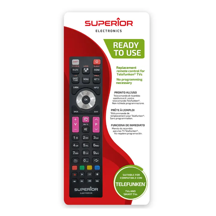 Télécommande Déjà Programmée Spéciale Tv Telefunken